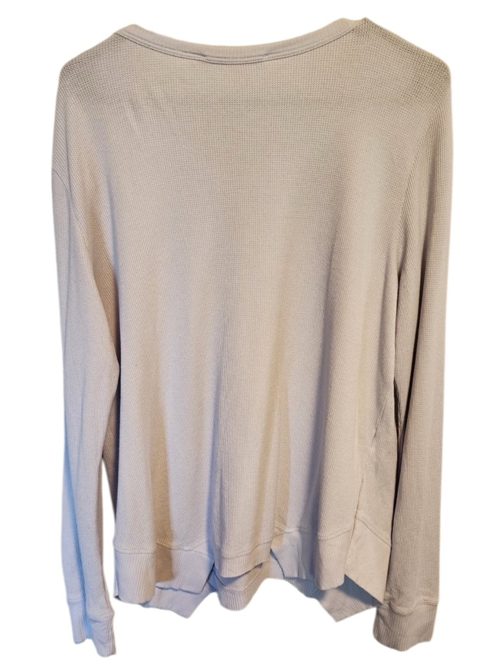 Yummie by Heather Thomson Light Blue Waffle Knit Long Sleeve Top XL - Picture 4 of 8